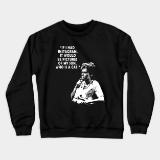 Kate Mckinnon Who is a cat Crewneck Sweatshirt